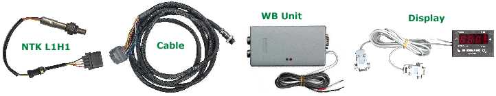 NTK Sensor, Cable, WB unit, Display